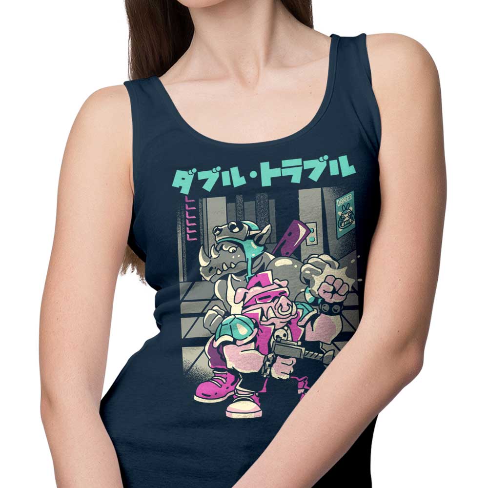 Double Trouble Comfortable Men's and Women's Tank Tops