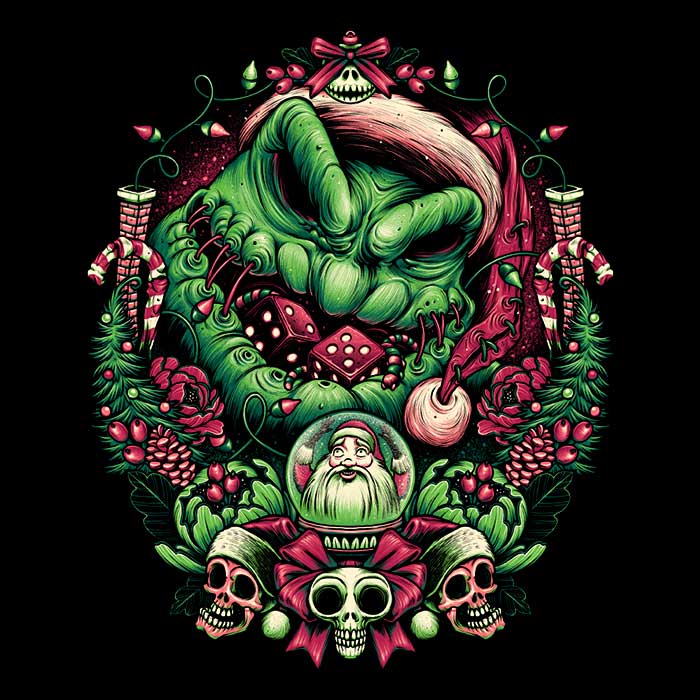 Glitchygorilla's Soft and Comfortable Christmas Boogeyman Tank Tops for All Genders