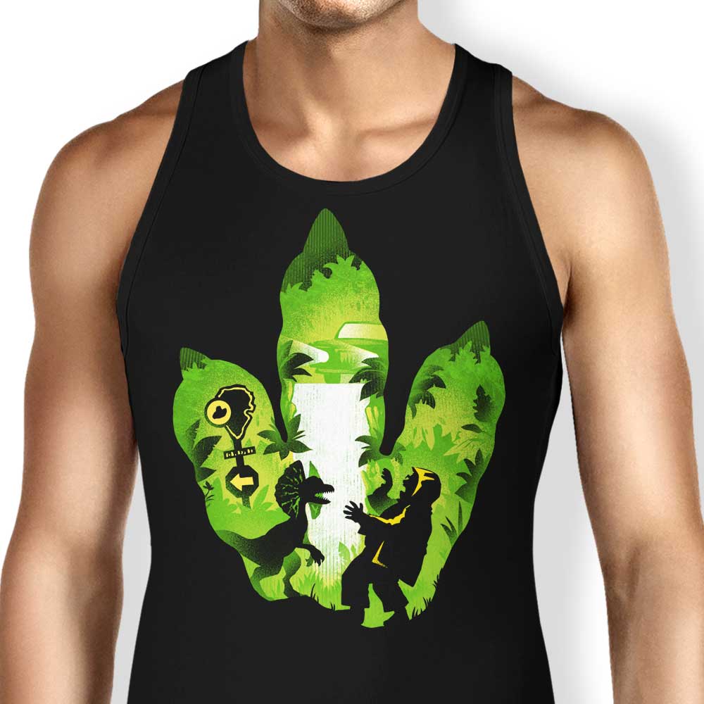 Dilophosaurus Footprint Design - Men's and Women's Tank Top