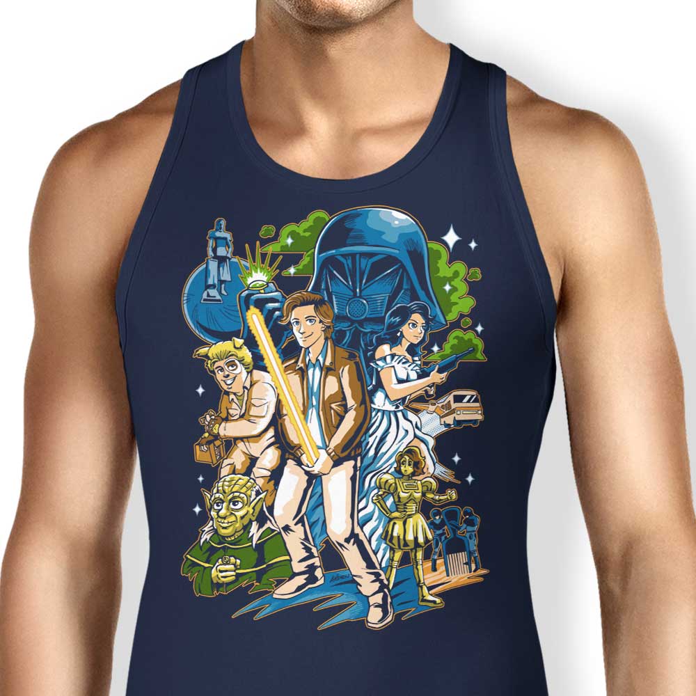 Andriu Illustrations' Crazy Space Design Unisex and Women's Tank Tops