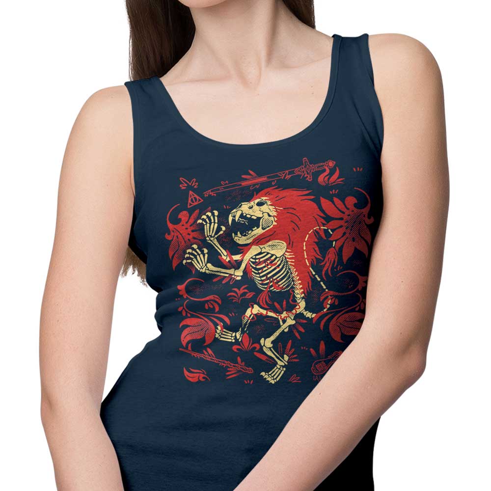 Lion Fossil Design Unisex and Women's Tank Top for Comfortable Wear