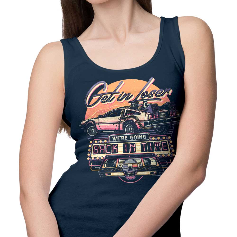 A Retro - Style Time - Traveling Tank Top by Momma Gorilla