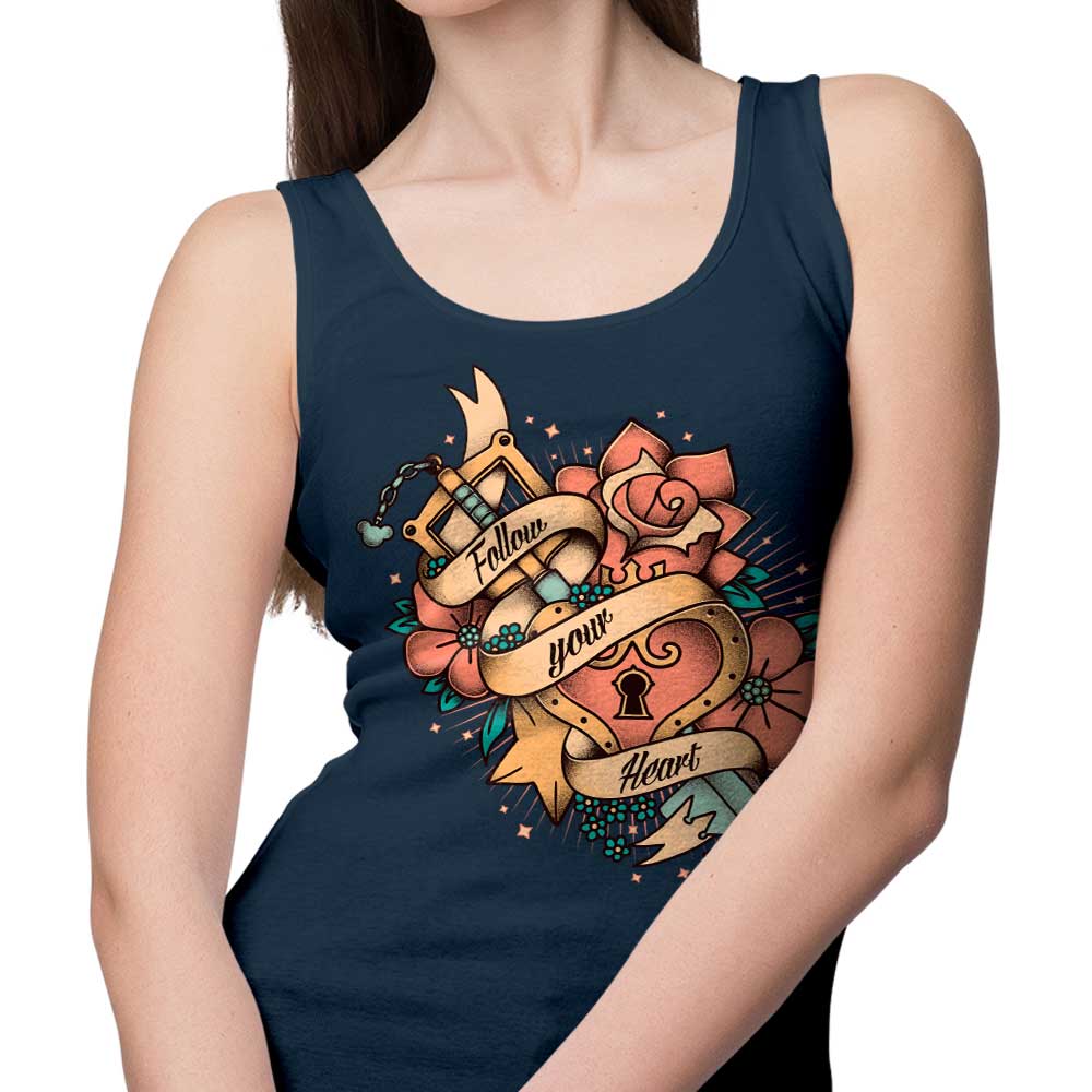 Typhoonic Art's Comfortable Follow Your Heart Unisex and Women's Tank Tops