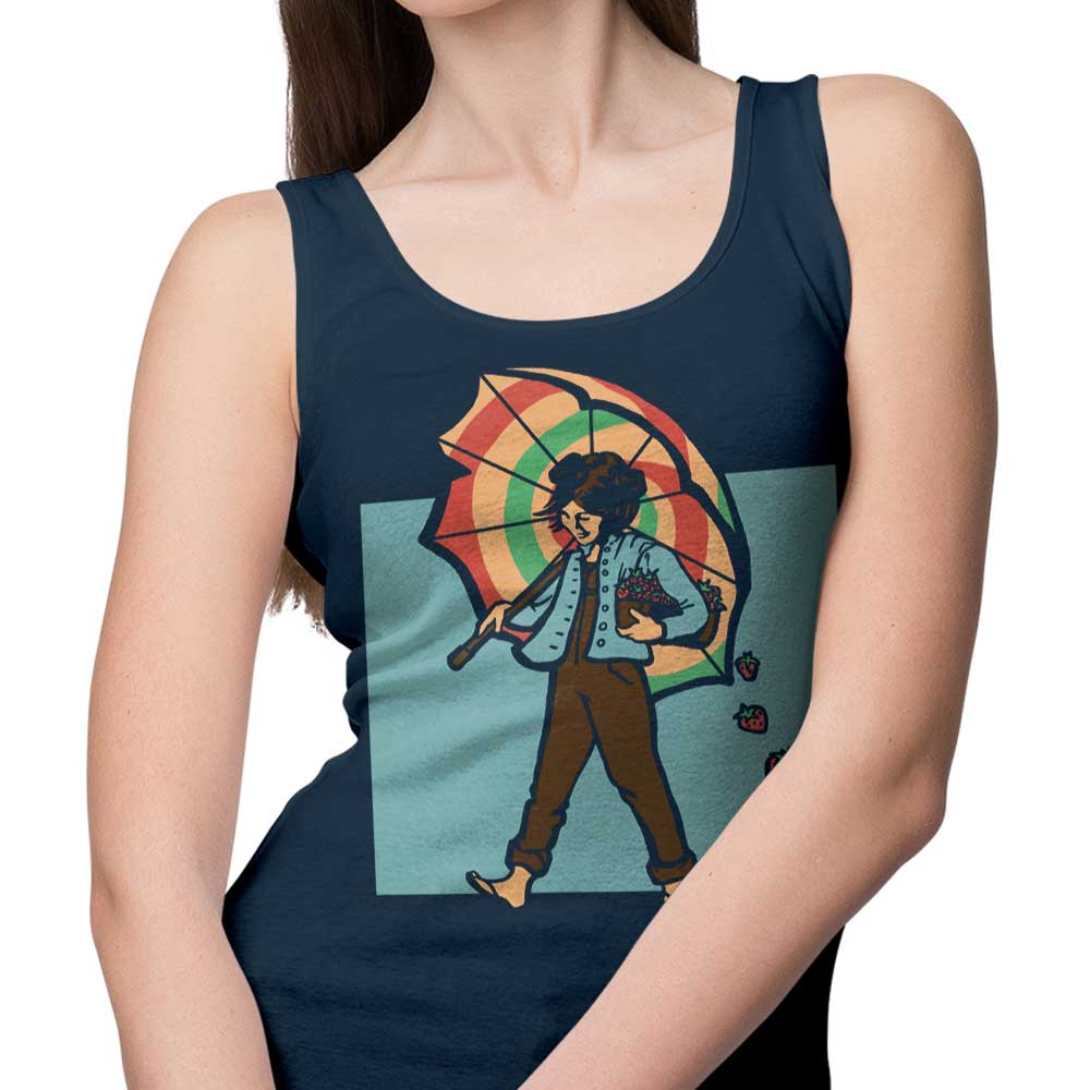 Strawberry Girl-themed Unisex and Women's Tank Tops