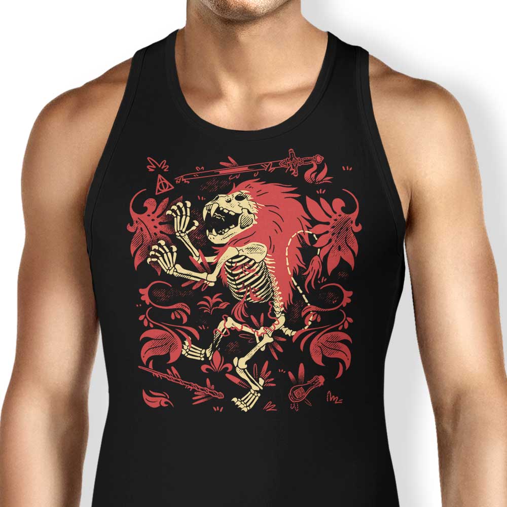 Lion Fossil Design Unisex and Women's Tank Top for Comfortable Wear
